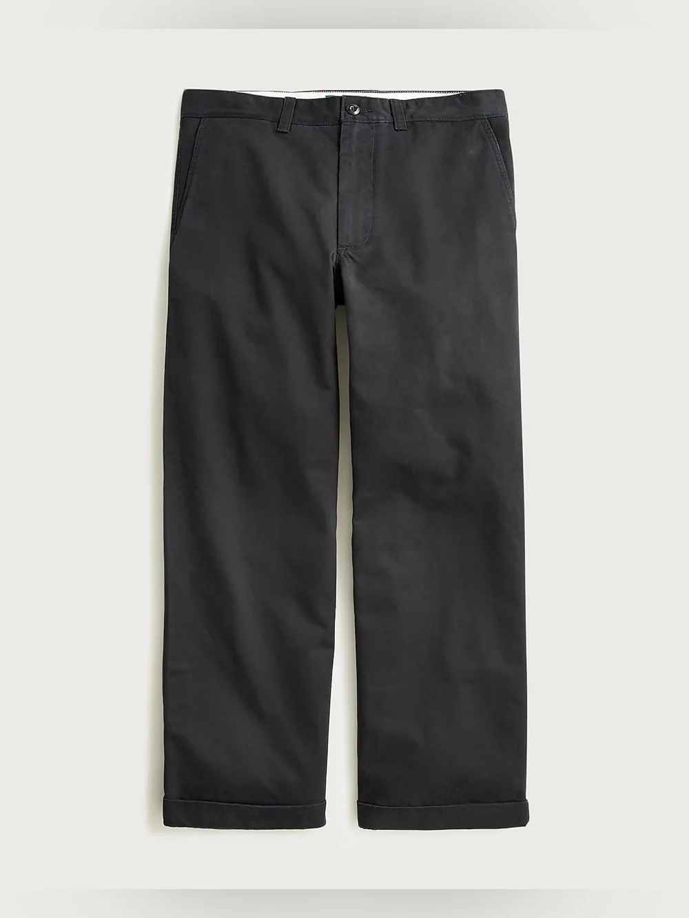 J.Crew Giant-fit chino pant in black